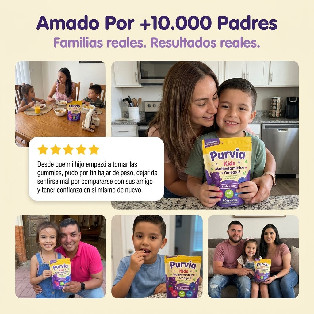 Purvia Multivitamínico Infantil con Omega-3