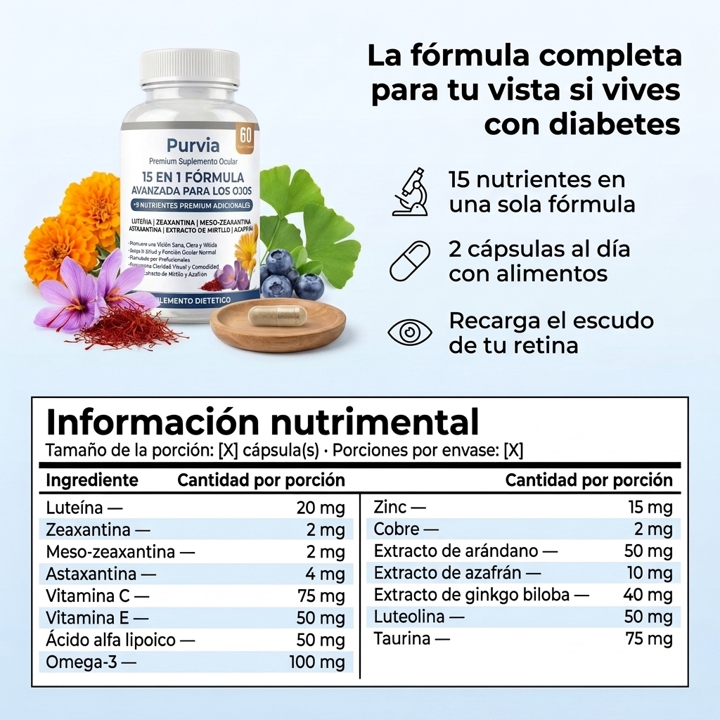 Purvia Complejo Visual Para Diabéticos